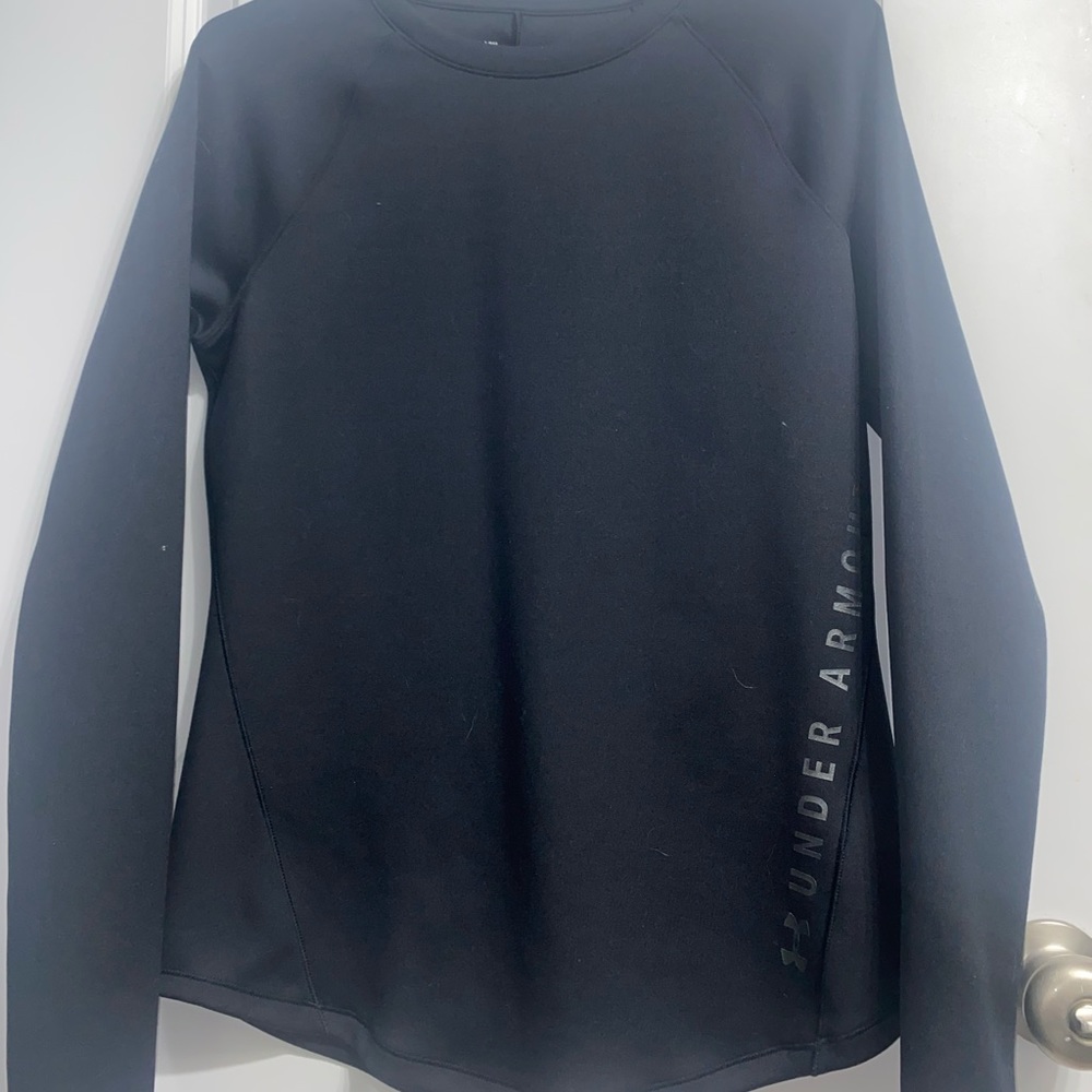 Black Womens UnderArmour Athletic Pullover